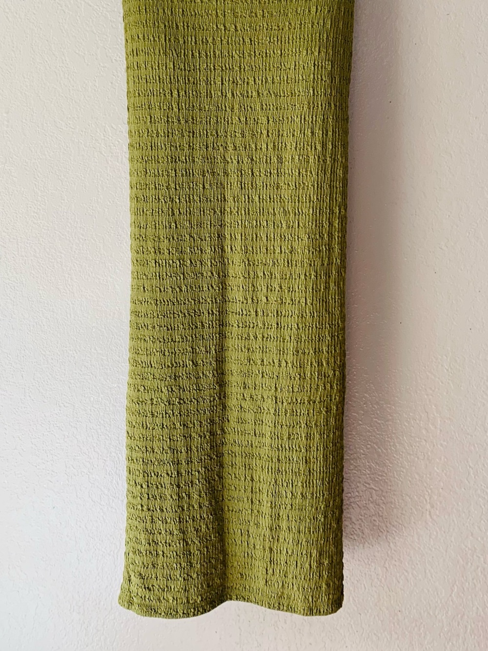 Derek Heart Y2K Moss Green Textured Baby Doll Retro Maxi Dress Size M - Picture 6 of 11